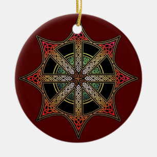 Chaos Star Pendant/Ornament Ceramic Ornament