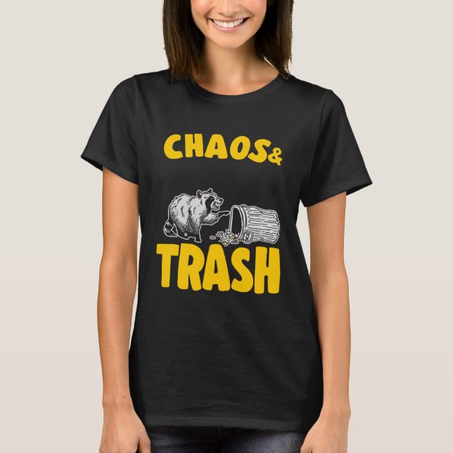 Chaos & Trash Garbage Panda Raccoon  7 T-Shirt (Front)