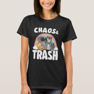 Chaos & Trash Garbage Panda Rainbow Raccoon 1 T-Shirt