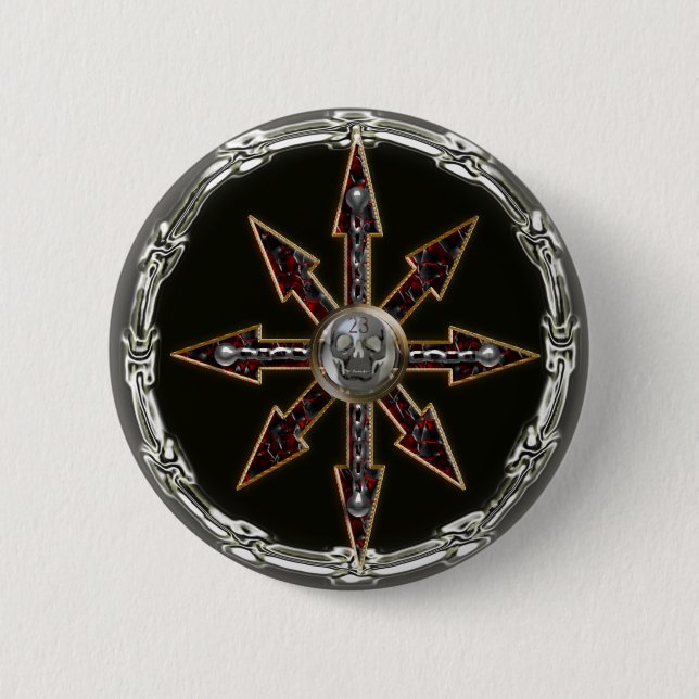 chaos wheel 2 inch round button (Front)