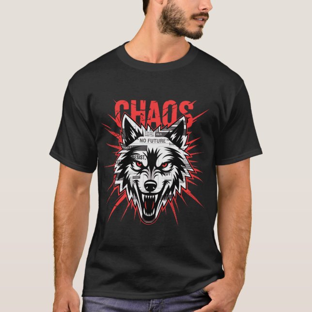 Chaos Wolf Graphic Tee (Front)