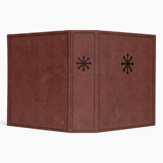 Chaosphere - Occult Magick Symbol on Red Leather Binder