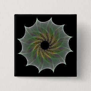 chaotic attraction 2 inch square button