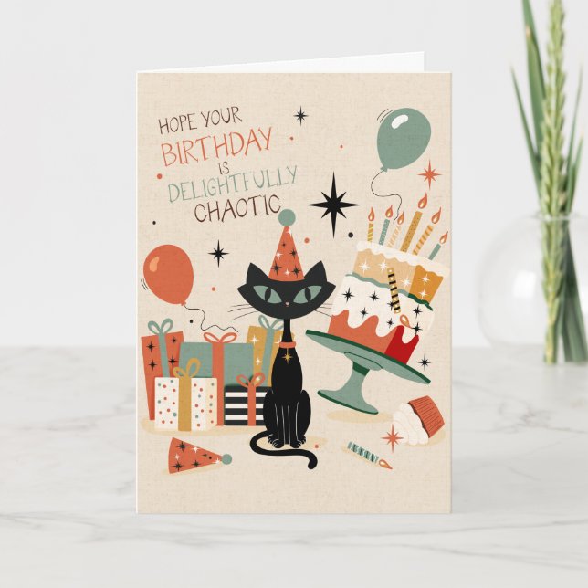 Chaotic birthday | funny birthday card (Front)