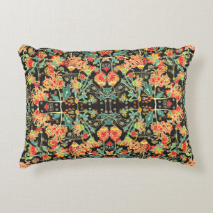 Chaotic floral: vintage abstract pattern. accent pillow