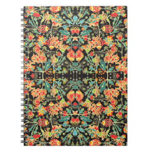 Chaotic floral: vintage abstract pattern. notebook