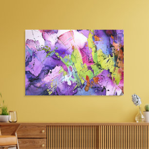 "Chaotic Harmony" Contemporary Abstract Art Canvas Print