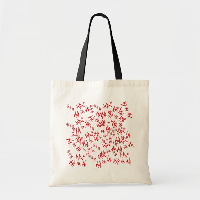 Chaotic Joker's Laugh Hahaha Tote Bag (Front)
