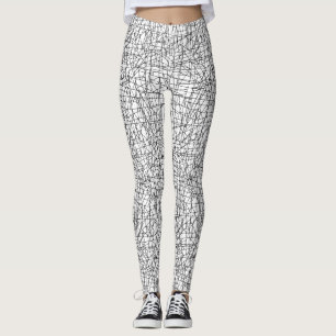 Chaotic lines leggings
