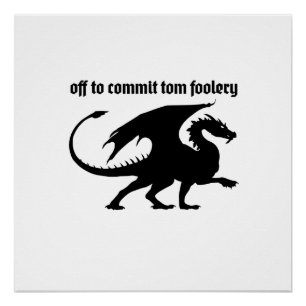 Chaotic Little Dragon Poster