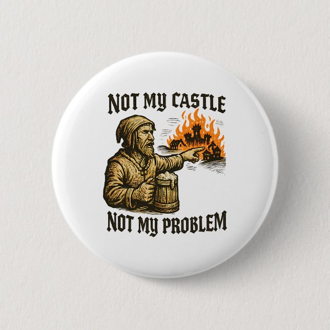Chaotic Neutral Alignment Funny Roleplaying Charac 2 Inch Round Button (Front)