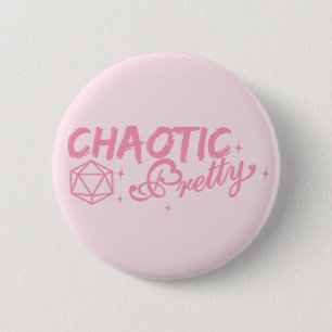 Chaotic Pretty 2 Inch Round Button