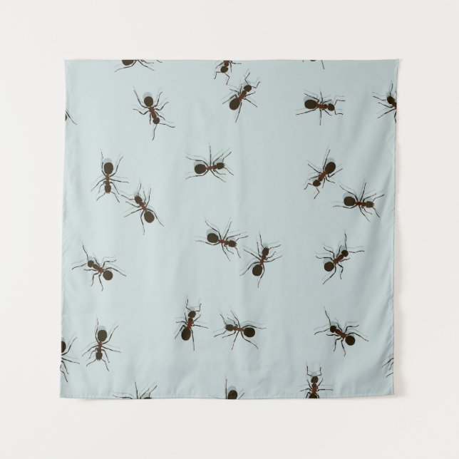 Chaotic Red Ants Stylish Pattern Tapestry (Front)