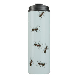 Chaotic Red Ants Stylish Pattern Thermal Tumbler