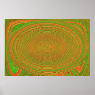 Chaotic swirl. poster