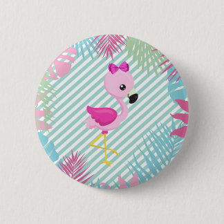 Chapa Flamenco Rosa Baby 2 Inch Round Button
