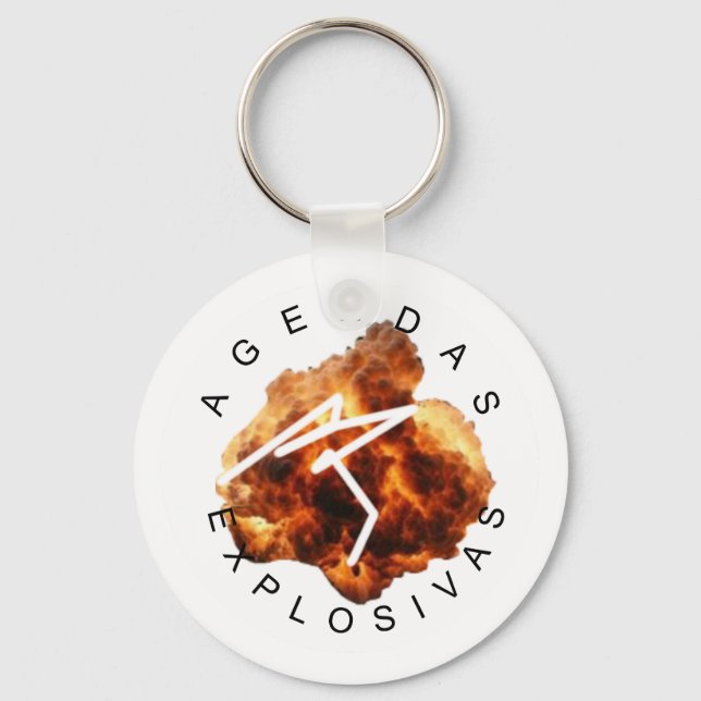Chapa Iridiscente Explosiva Keychain (Front)