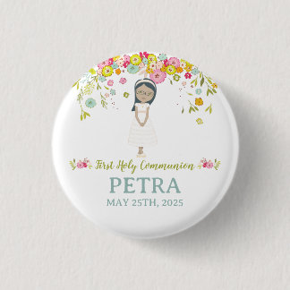 chapa pequeña PETRA Primera Comunión 1 Inch Round Button