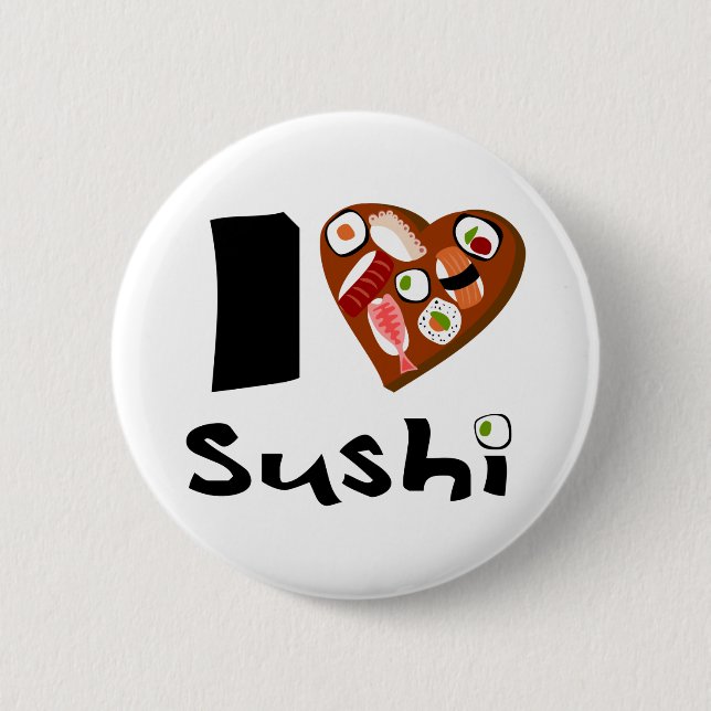 chapailovesushi 2 inch round button (Front)
