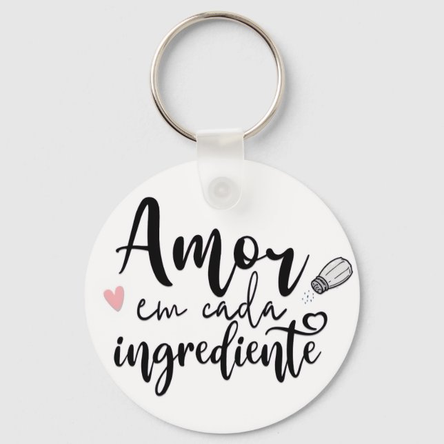 Chapas con texto  keychain (Front)