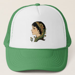 Chapeau Dame Cheveux de Dragon Casquette d'Art F