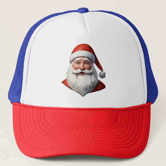 Chapeau de camion père Noël | Casquettes de Noël | (Devant)