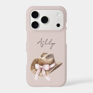 Chapeau de Cowgirl avec Nœud Rose