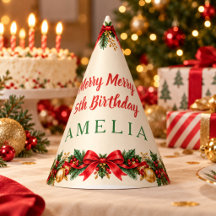 Chapeau de fête d'anniversaire de Noël personnalis