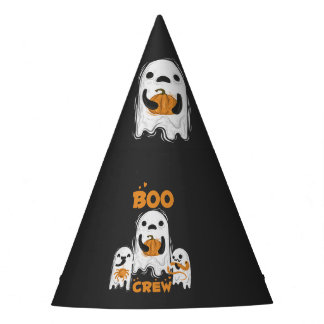 Chapeau de fête d'Halloween fantôme Boo Crew