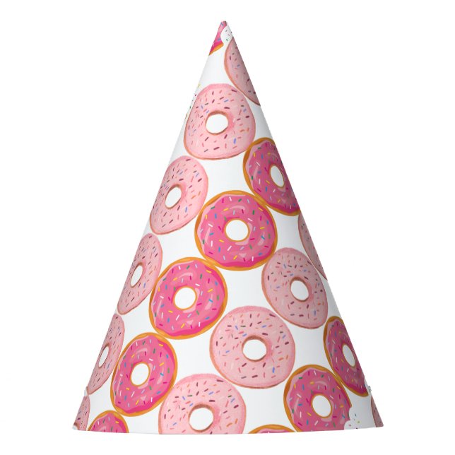 Chapeau de fête Donuts Rose (Devant)