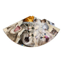 Chapeau de fête en papier Collage de chats / Monta