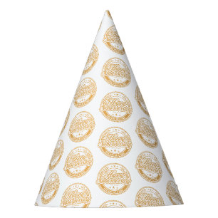 Chapeau de fête en papier Or Loosid Soberversary