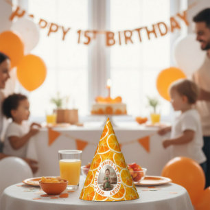 Chapeau de fête photo pour 1er anniversaire Citron