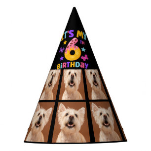 Chapeau de fête pour 6ème anniversaire avec photo