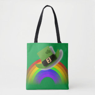 Chapeau de la Saint-Patrick et sac fourre-tout arc