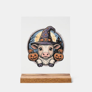Chapeau de sorcière de veau Halloween mignon Gravu