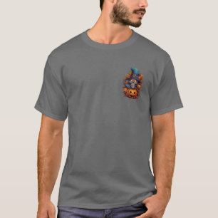 Chapeau haut de forme Halloween squelette bleu