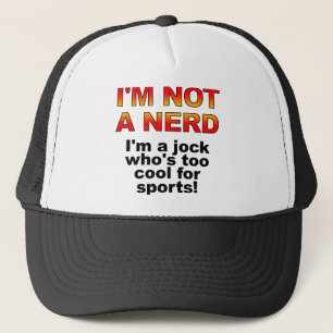 Chapeau nerd Jock Funny Casquette de balle