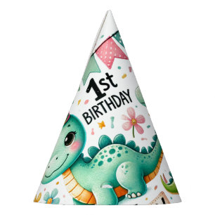 Chapeaux De Fêtes 1ère fête d'anniversaire Dinosaur Garçon Enfants