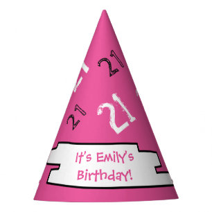 Chapeaux De Fêtes 21ème Casquette de papier ROSE fait sur commande