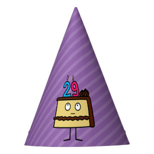 Chapeaux De Fêtes 29ème Gâteau d'anniversaire avec des bougies