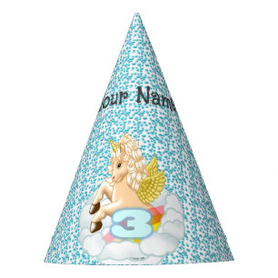 Chapeaux De Fêtes 3 ans anniversaire Unicorn casquette de fête