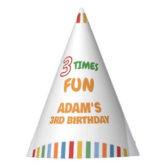 Chapeaux De Fêtes 3 X La Couleur Anniversaire Amusant