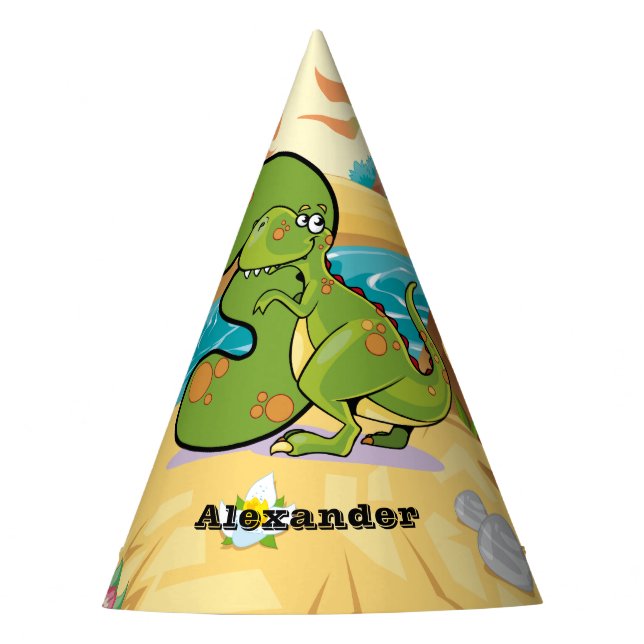 Chapeaux De Fêtes 3ème Dinosaure d'anniversaire (Devant)