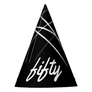 Chapeaux De Fêtes 50e anniversaire Cinquante Black Paper Party Casqu