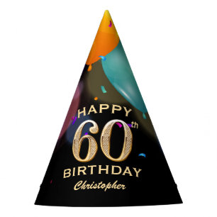 Chapeaux De Fêtes 60e fête d'anniversaire Casquette de la fête Bla