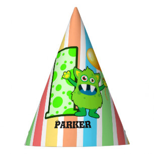 Chapeaux De Fêtes Ă?re coutume d'anniversaire de monstre vert