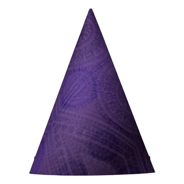 Chapeaux De Fêtes Acceptation | Médaillons de méditation violette (Devant)
