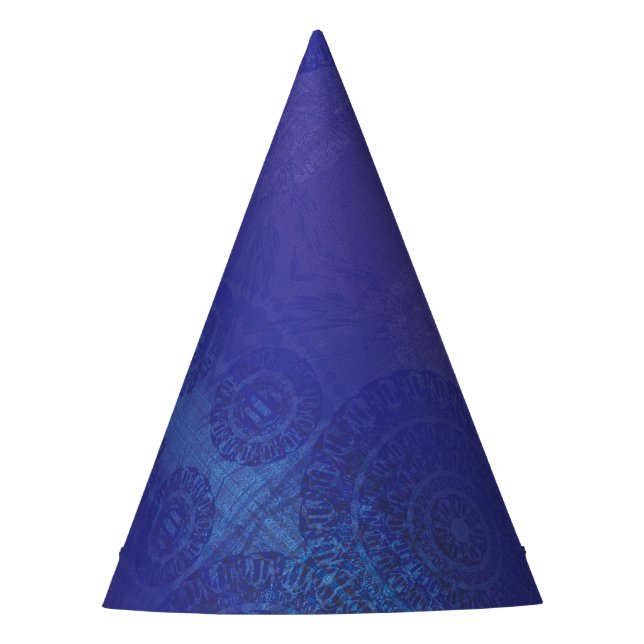 Chapeaux De Fêtes Acceptation | Médaillons de violet violet bleu Ind (Devant)