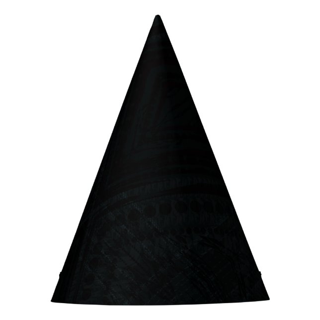 Chapeaux De Fêtes Acceptation | Texture géométrique foncée (Devant)